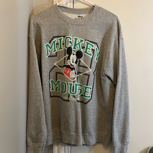 Mickey Mouse crew neck. Size - Medium. Color - Grey. Worn once.